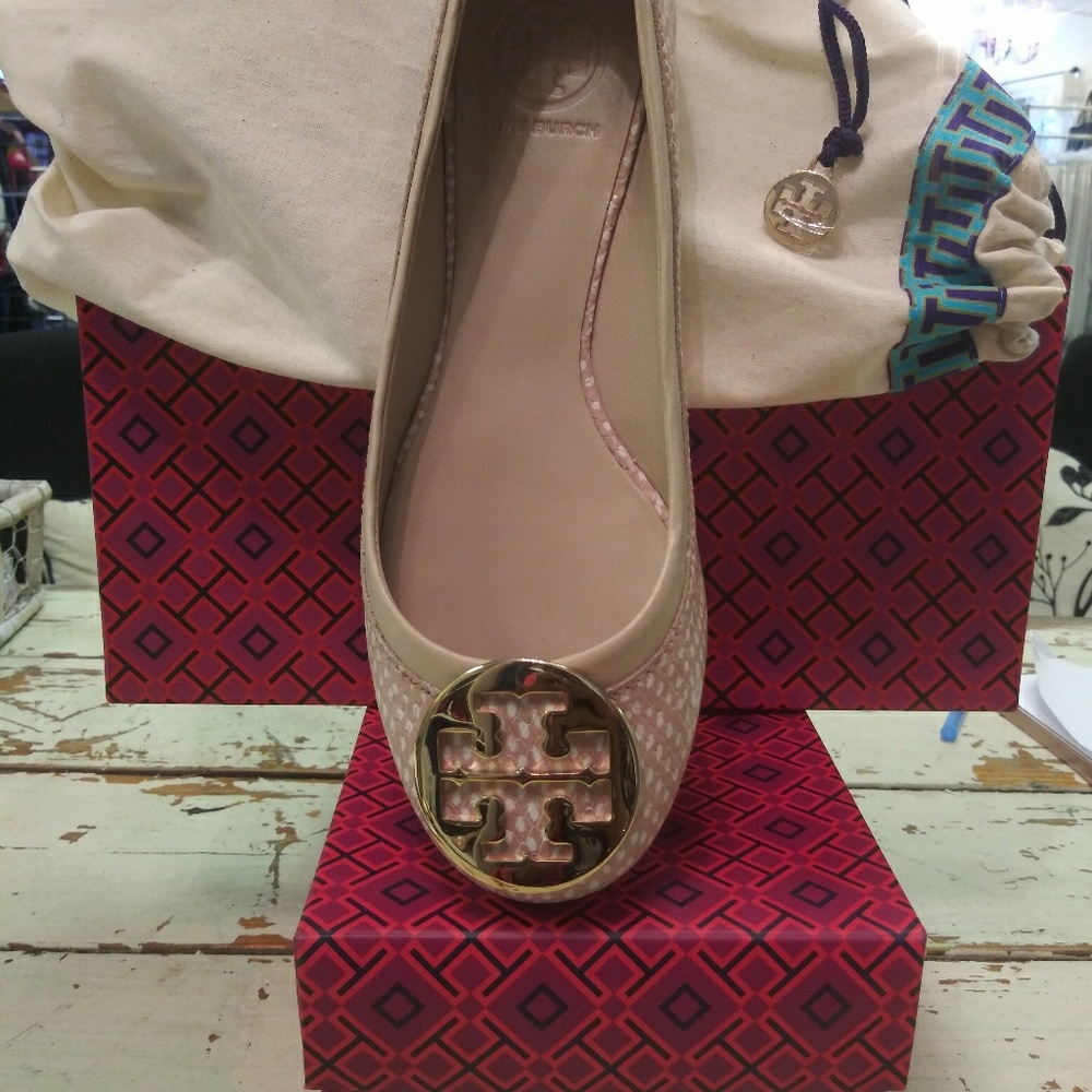 Beige Tory Burch Flats 273